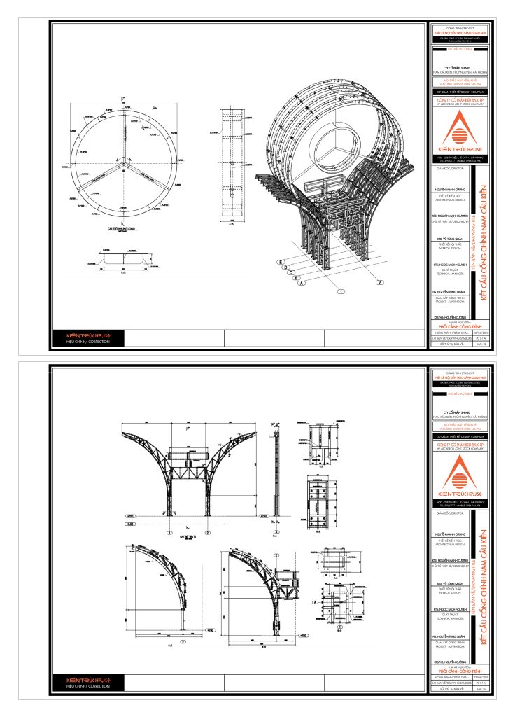 Phối cảnh cổng chính khu công nghiệp sinh thái Nam Cầu Kiền (Thiết kế tháng 3/2021)