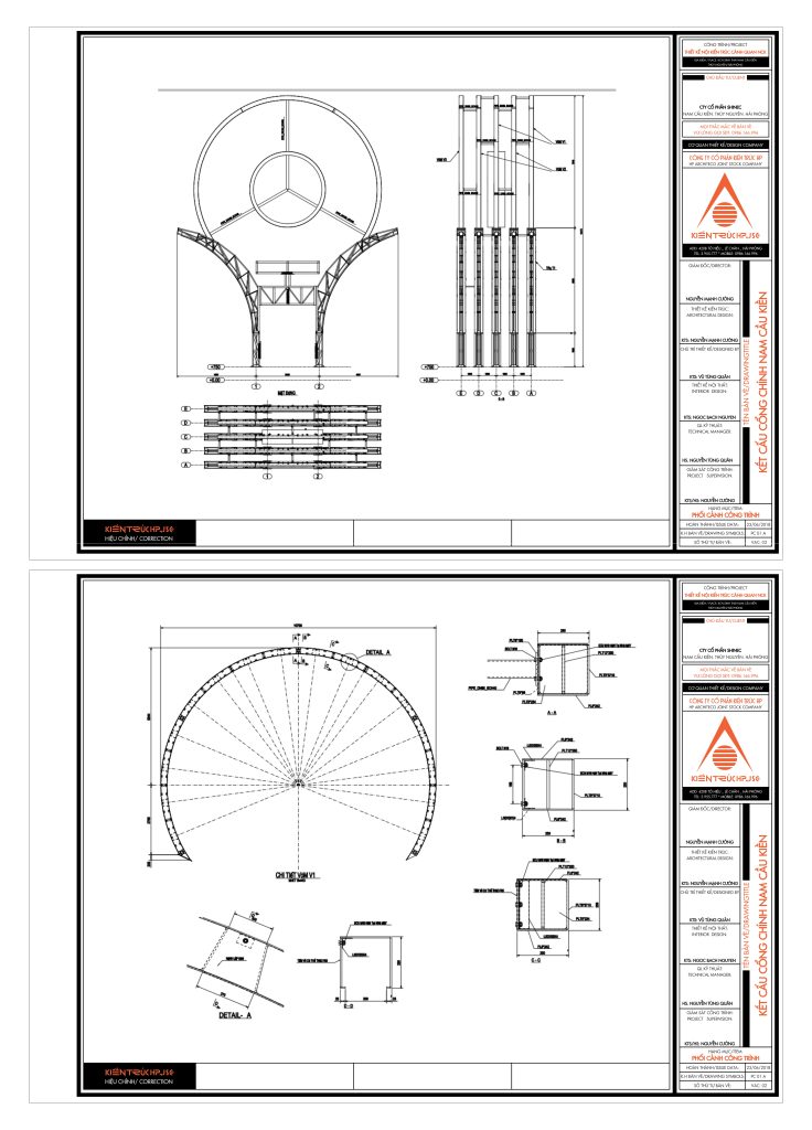 Bản vẽ kết cấu khu công nghiệp sinh thái Nam Cầu Kiền (Thiết kế tháng 3/2021)