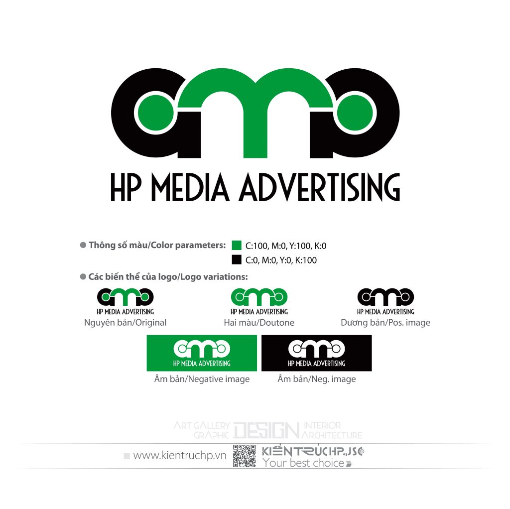 Logo Cty TNHH Truyền thông & Quảng cáo Hải phòng (Logo đã thiết kế năm 2014)