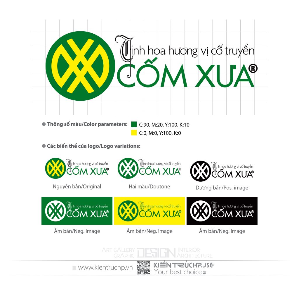 Logo CỐM XƯA (Cốm Làng Vòng)