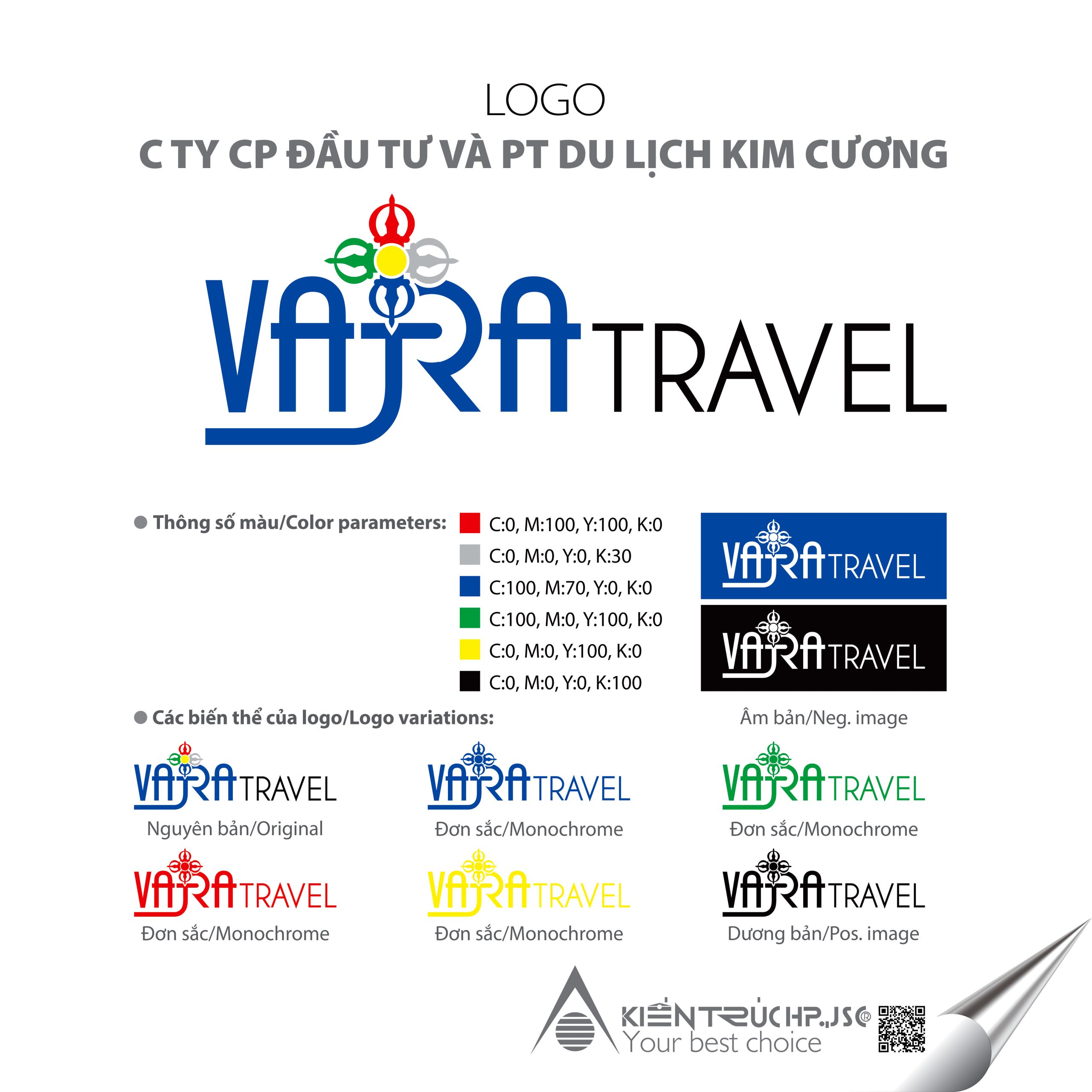 Logo Công ty CP Đầu tư & Phát triển Du lịch Kim cương Ấn độ (Logo đã thiết kế)