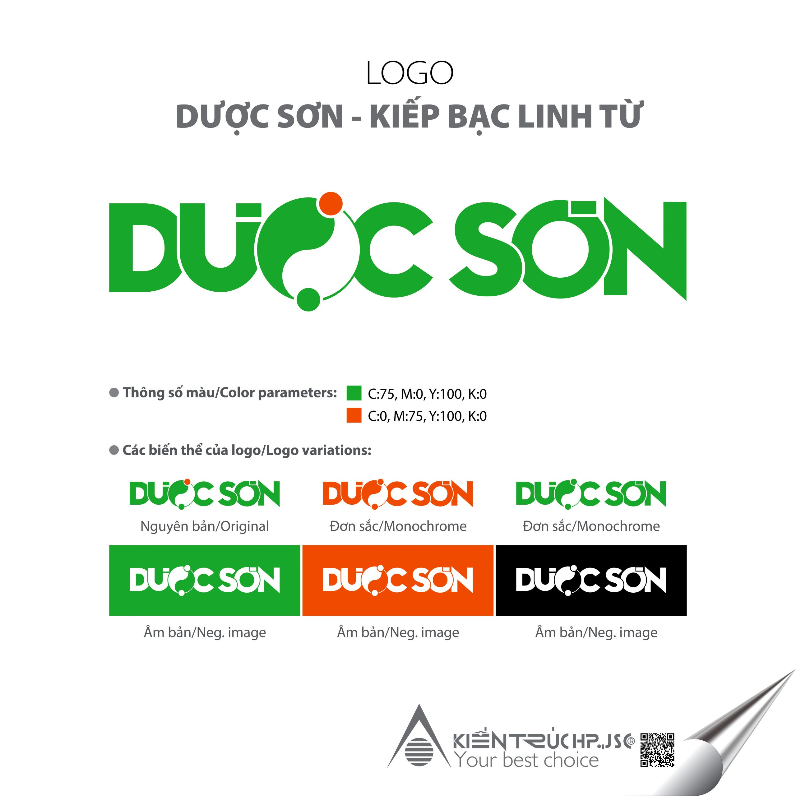 Logo Dược sơn Kiếp Bạc Linh Từ (Logo đã thiết kế)