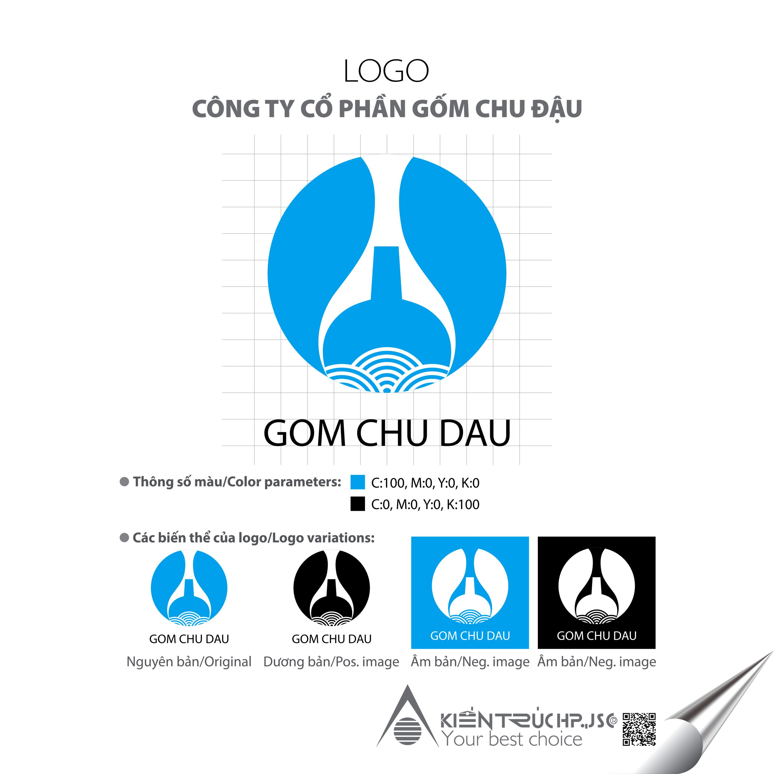 Logo Cty Cổ phần Gốm Chu Đậu (Logo đã thiết kế)