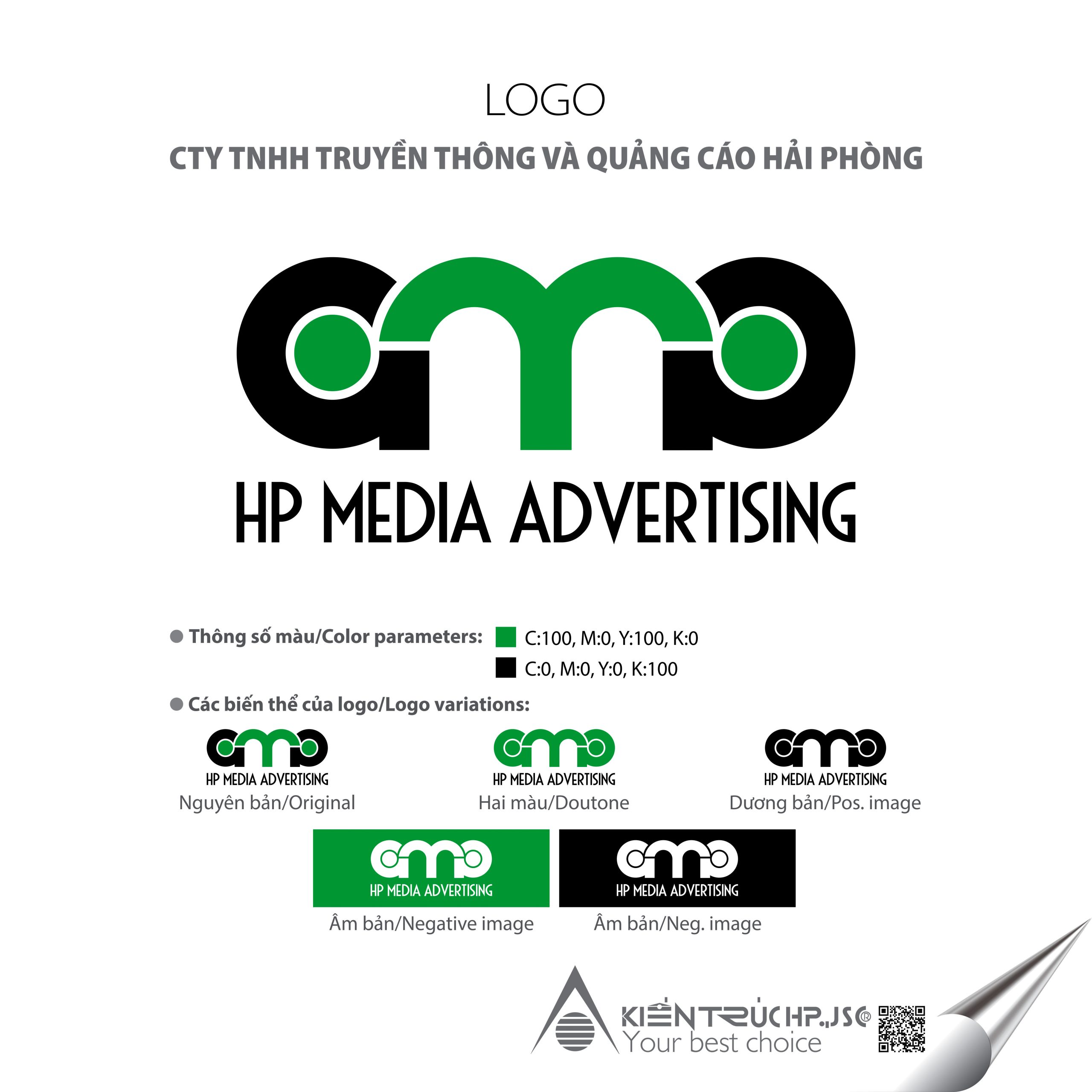 Logo Cty TNHH Truyền thông & Quảng cáo Hải phòng (Logo đã thiết kế)