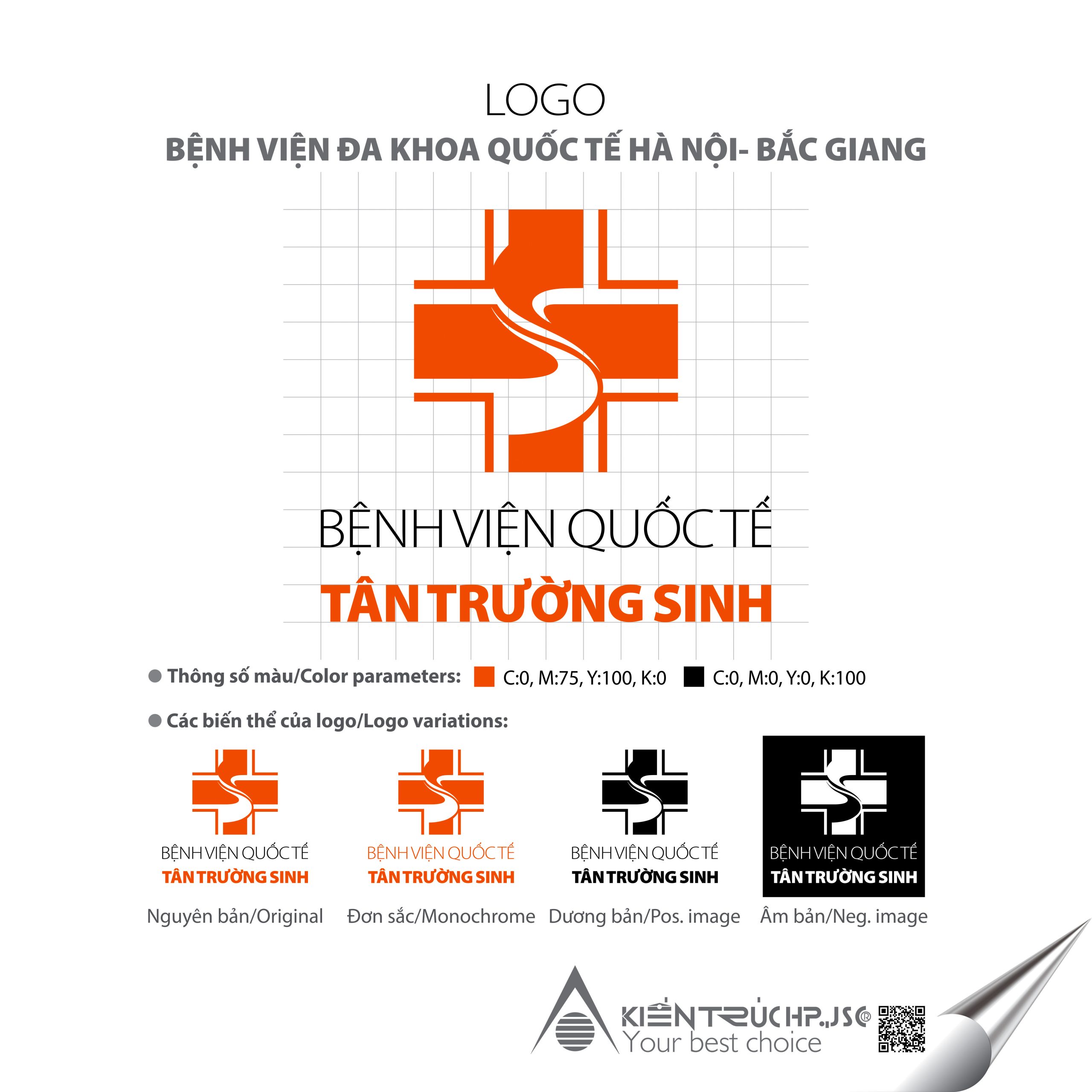 Logo Bệnh viện đa khoa Quốc tế Hà Nội - Bắc Giang (Logo đã thiết kế)