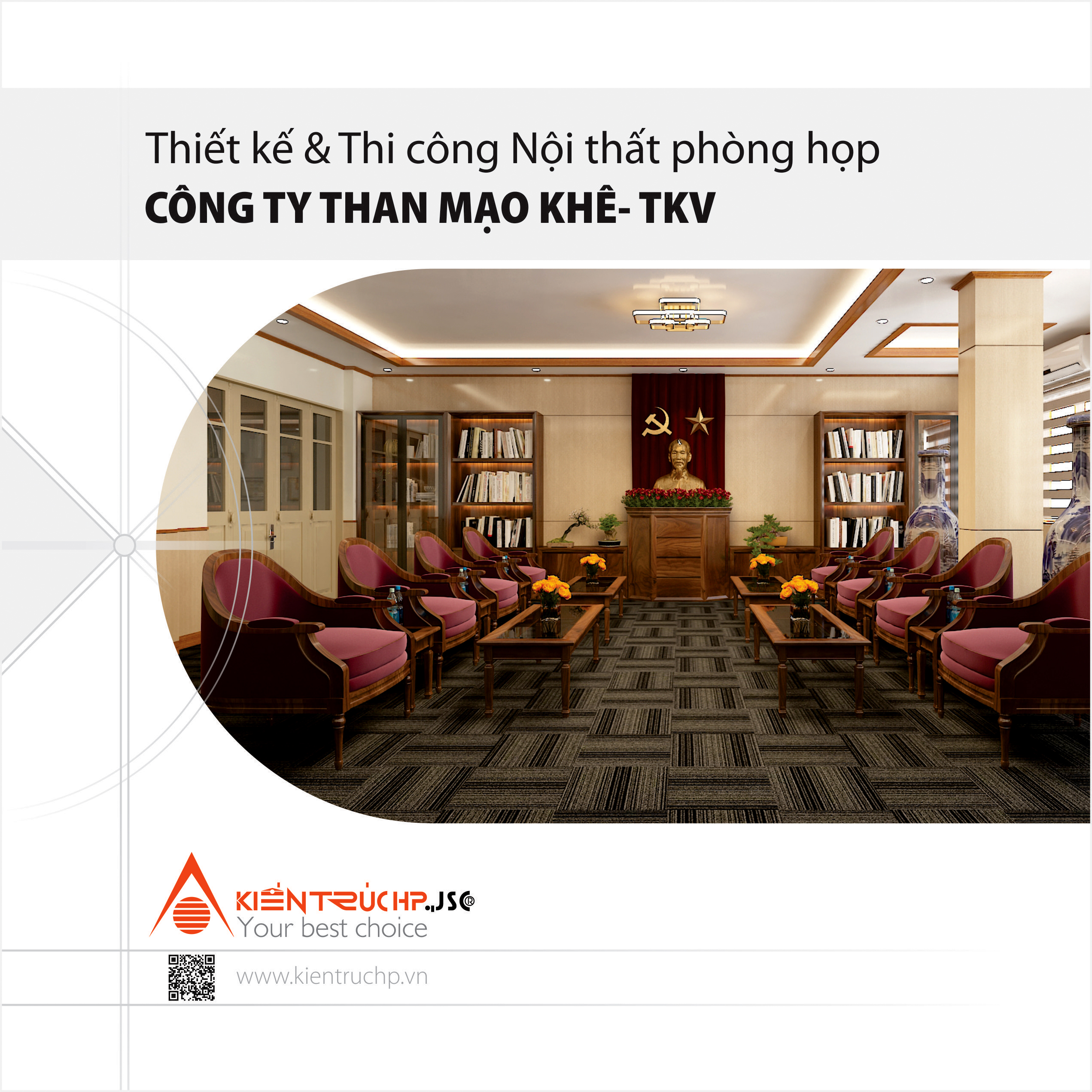 Thiết kế Nội thất phòng họp CTy Than Mạo Khê- TKV