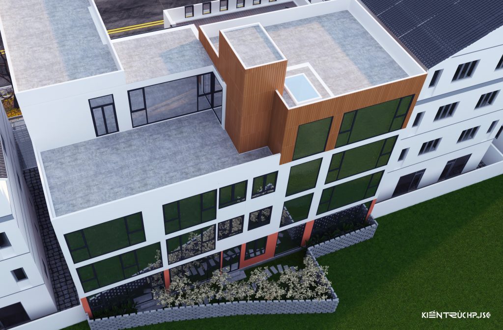 Phối cảnh 3D được tạo bởi CTY CP KIẾN TRÚC HP (Thiết kế năm 2017)