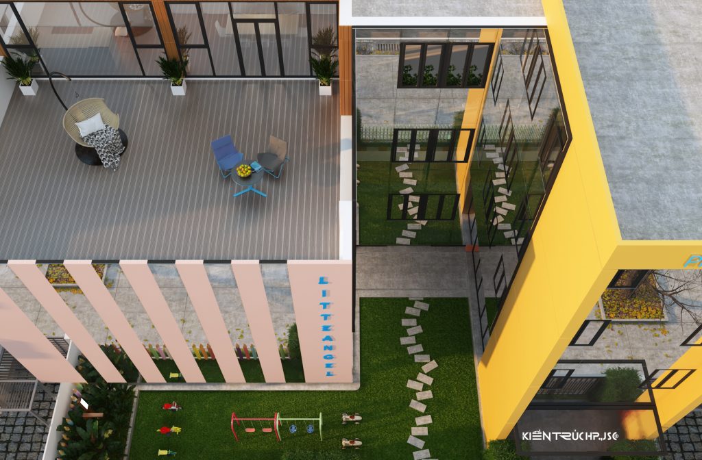 Phối cảnh 3D được tạo bởi CTY CP KIẾN TRÚC HP (Thiết kế năm 2017)