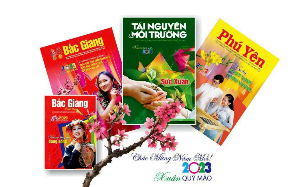 Maket bìa báo Tết- Xuân 2023 được thiết kế bởi CTY CP KIẾN TRÚC HP
