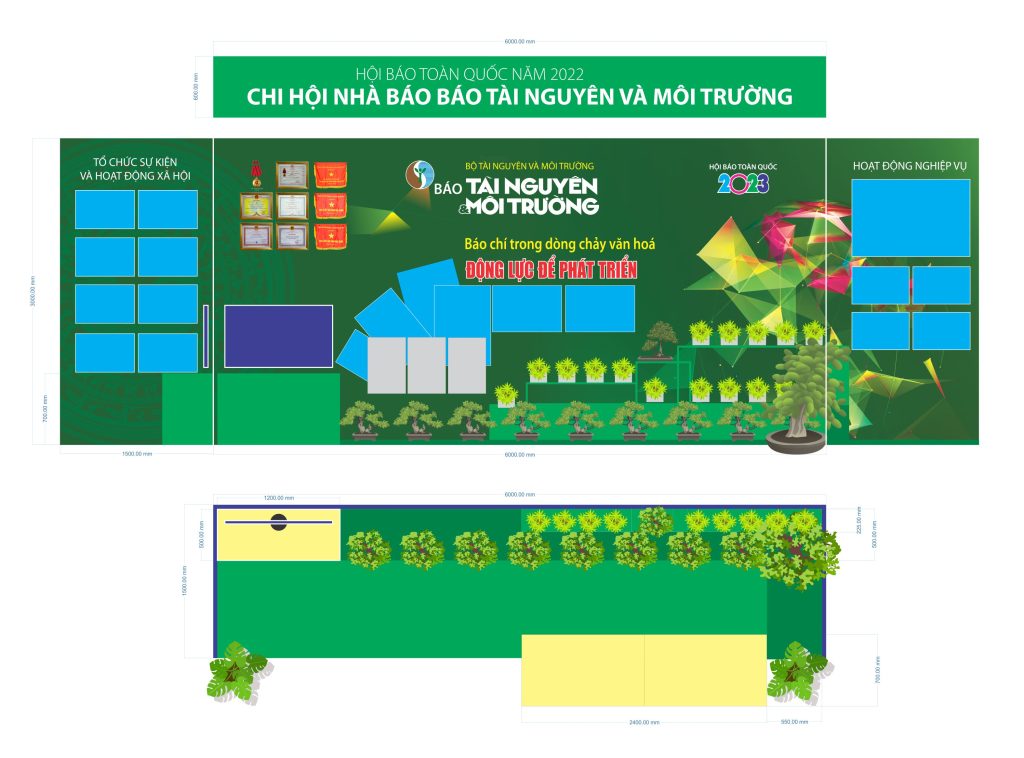 Maket ”Hội báo toàn quốc 2022-2023” được thiết kế bởi CTY CP KIẾN TRÚC HP