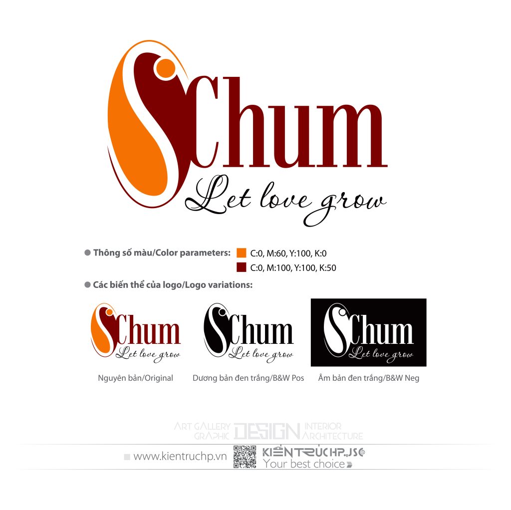 Logo SCHUM được thiết kế bởi KIẾN TRÚC HP (Thương hiệu thiết kế năm 2006)