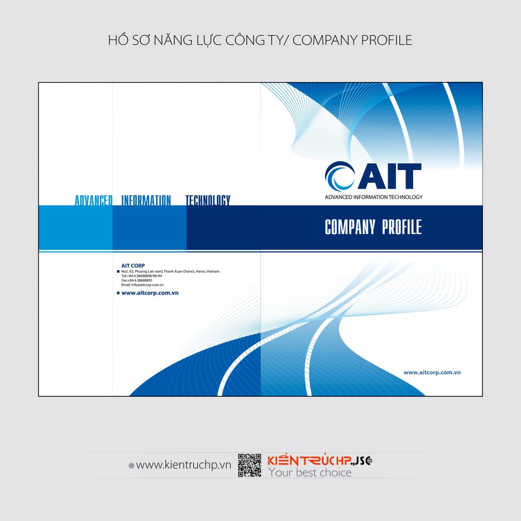 Hồ sơ Năng lực Công ty AIT được thiết kế bởi Cty CP Kiến Trúc HP
