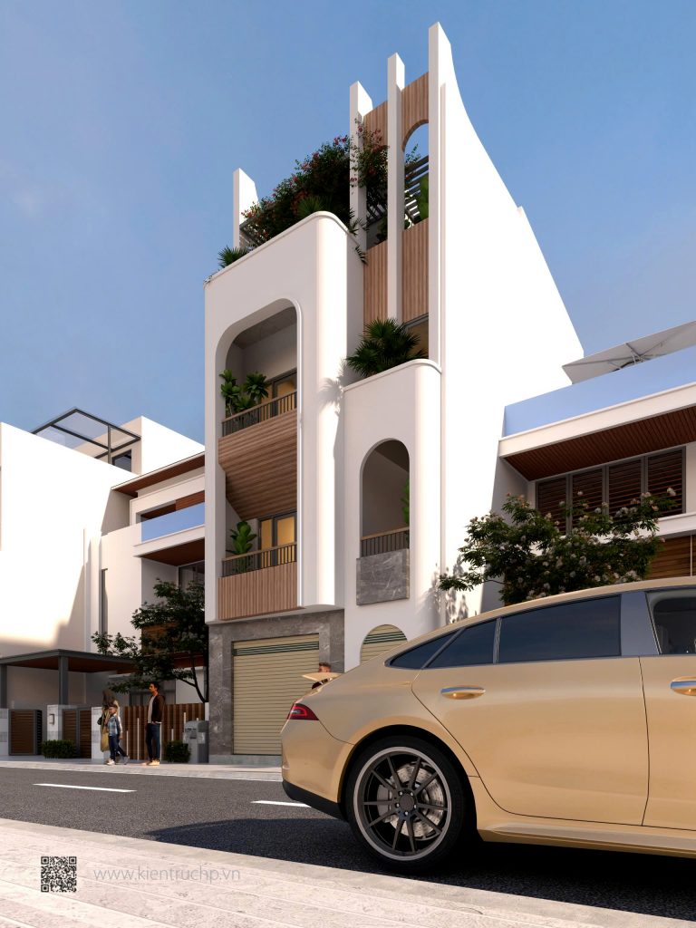 Phối cảnh Thiết kế Kiến trúc nhà phố (Đc: 30A Hạ Đoạn 2- Đông Hải- Hải An- Hải Phòng)