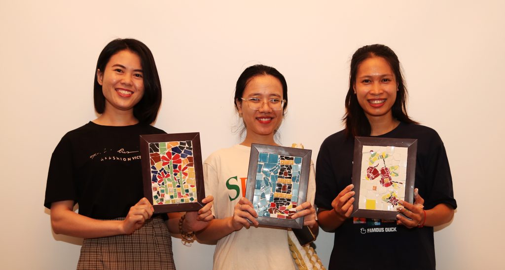 Tác phẩm của học viên khi tham dự trải nghiệm workshop GỐM NGHỆ THUẬT tại không gian nghệ thuật của chúng tôi