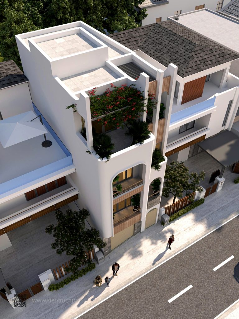 Phối cảnh Thiết kế Kiến trúc nhà phố (Đc: 30A Hạ Đoạn 2- Đông Hải- Hải An- Hải Phòng)