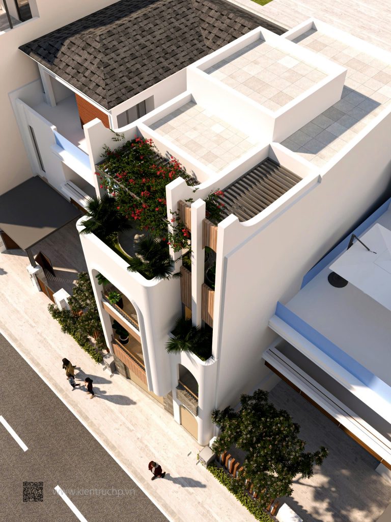 Phối cảnh Thiết kế Kiến trúc nhà phố (Đc: 30A Hạ Đoạn 2- Đông Hải- Hải An- Hải Phòng)