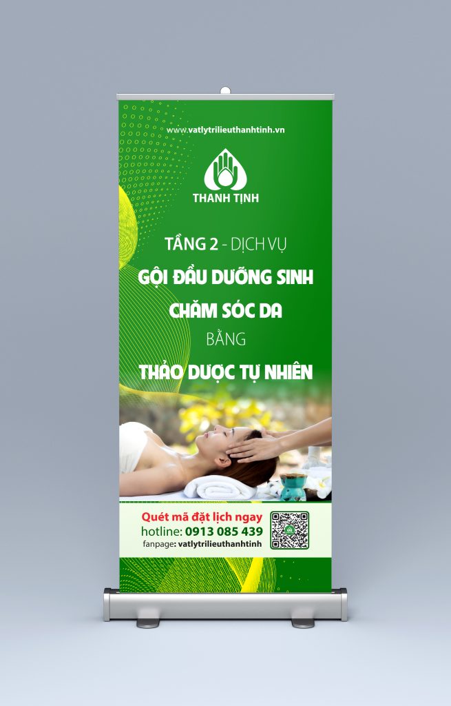 Standee (Phướn dọc) THANH TỊNH