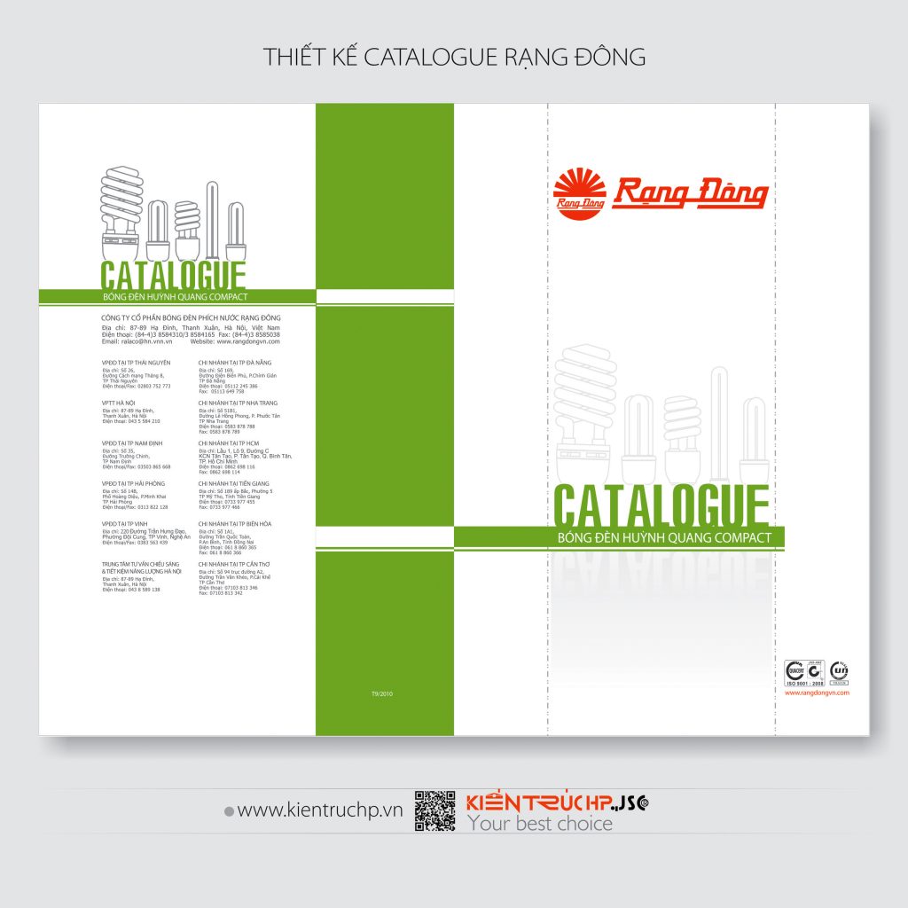 Catalogue Rạng Đông được thiết kế bởi CT CP KIẾN TRÚC HP (hoàn thành 2010)