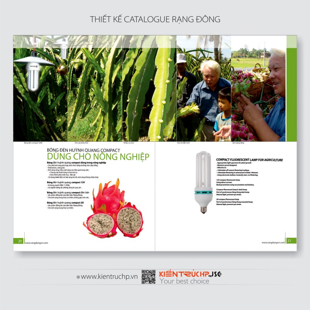 Catalogue Rạng Đông được thiết kế bởi CT CP KIẾN TRÚC HP (hoàn thành 2010)