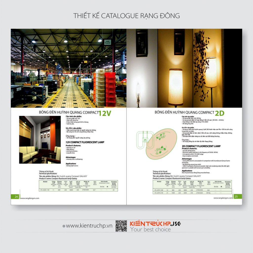 Catalogue Rạng Đông được thiết kế bởi CT CP KIẾN TRÚC HP (hoàn thành 2010)