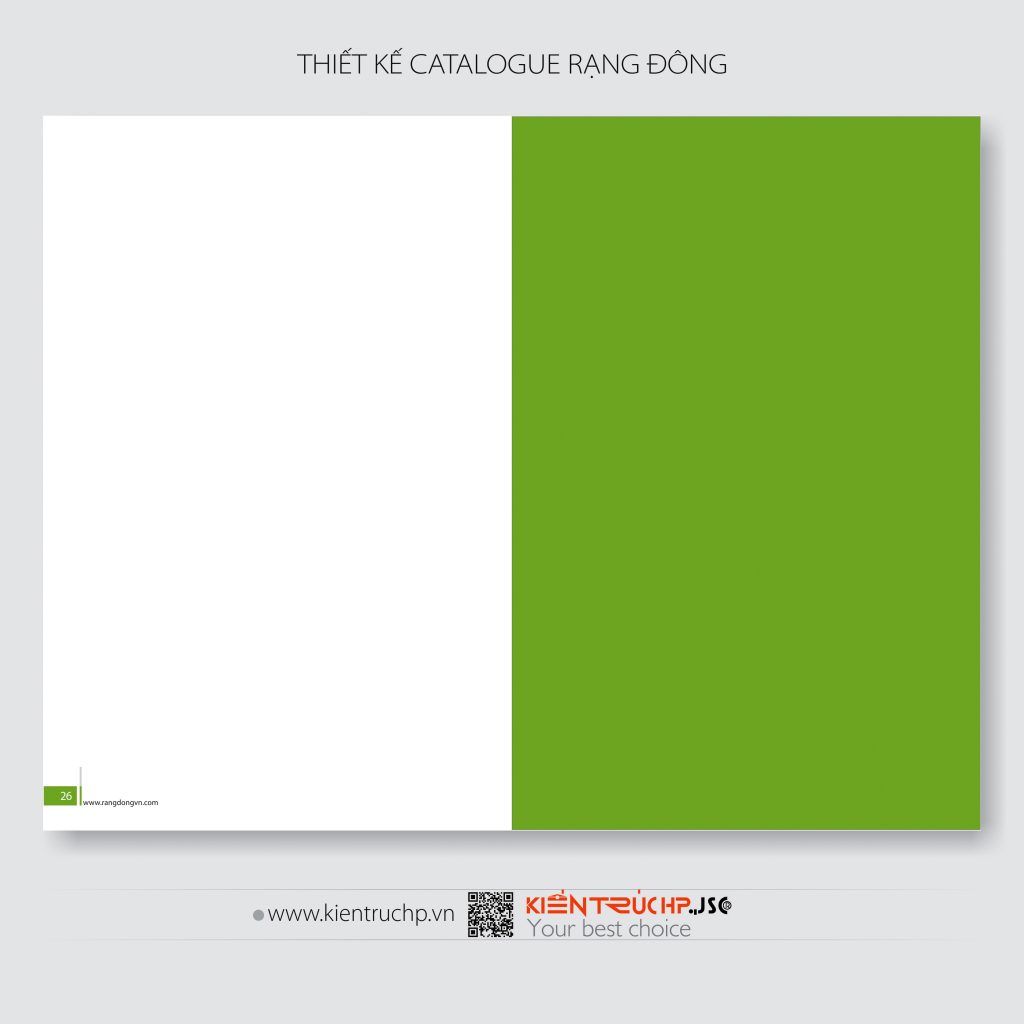 Catalogue Rạng Đông được thiết kế bởi CT CP KIẾN TRÚC HP (hoàn thành 2010)