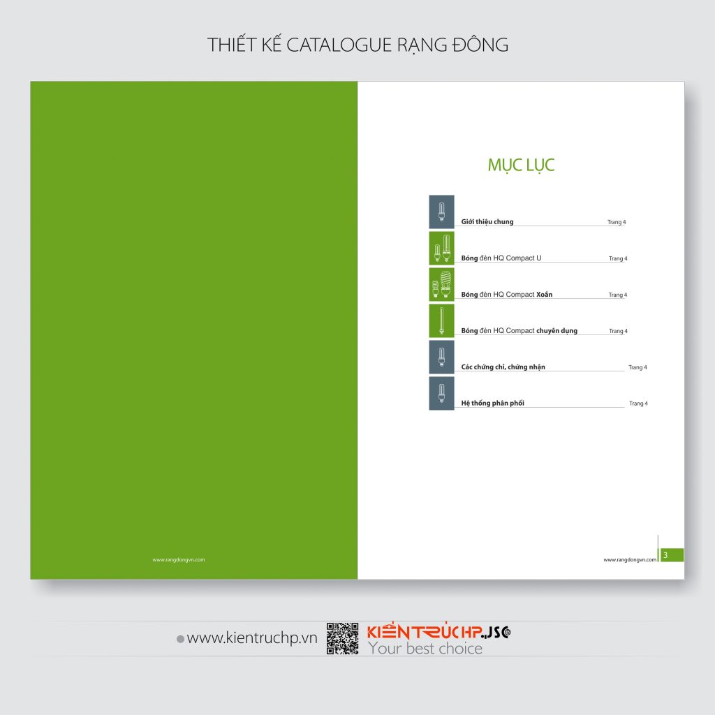 Catalogue Rạng Đông được thiết kế bởi CT CP KIẾN TRÚC HP (hoàn thành 2010)