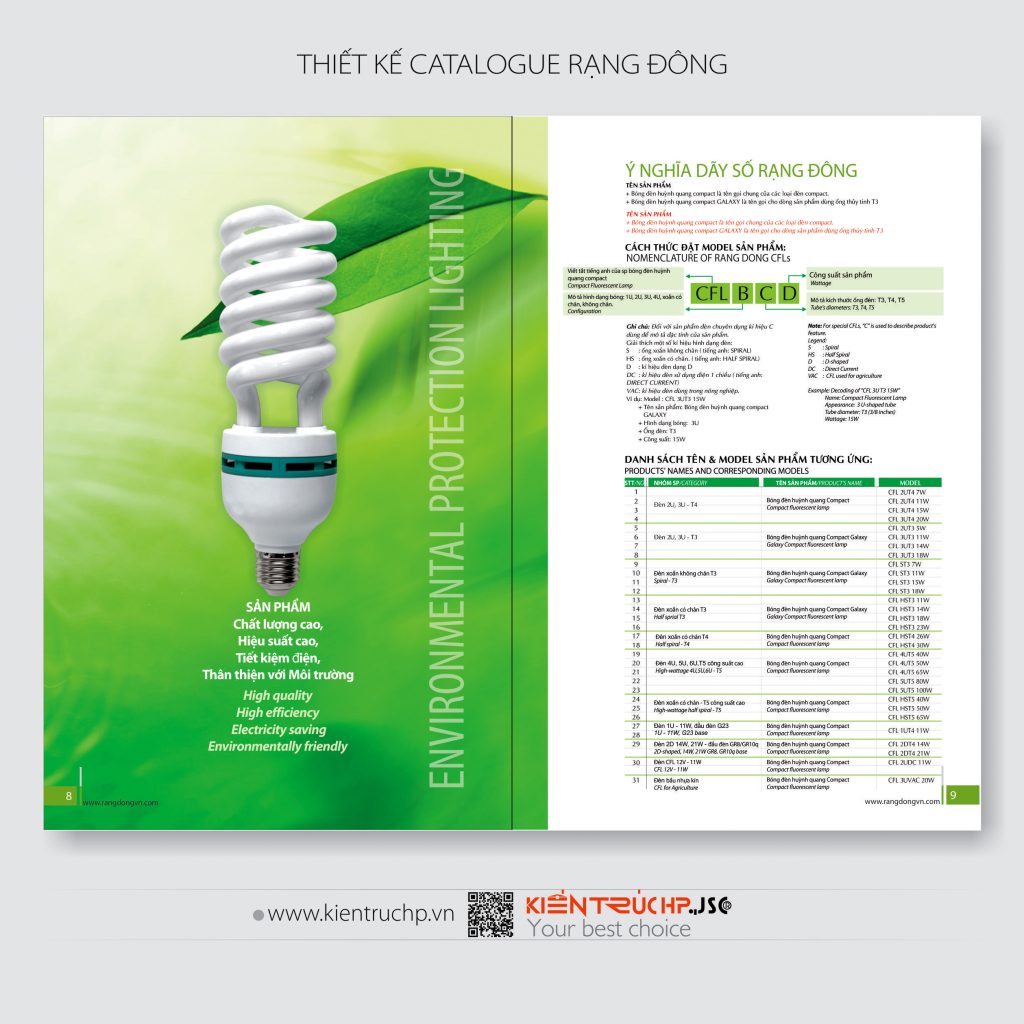 Catalogue Rạng Đông được thiết kế bởi CT CP KIẾN TRÚC HP (hoàn thành 2010)