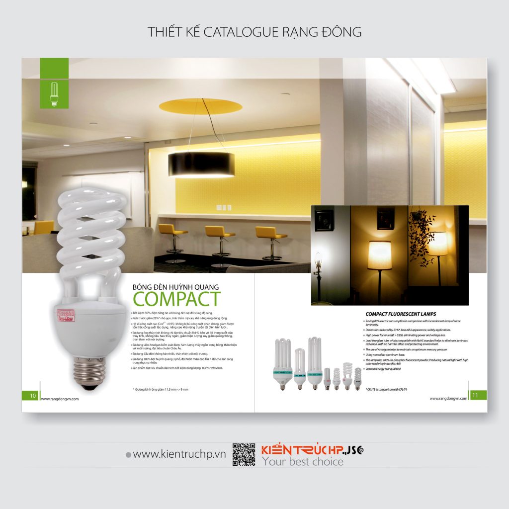 Catalogue Rạng Đông được thiết kế bởi CT CP KIẾN TRÚC HP (hoàn thành 2010)