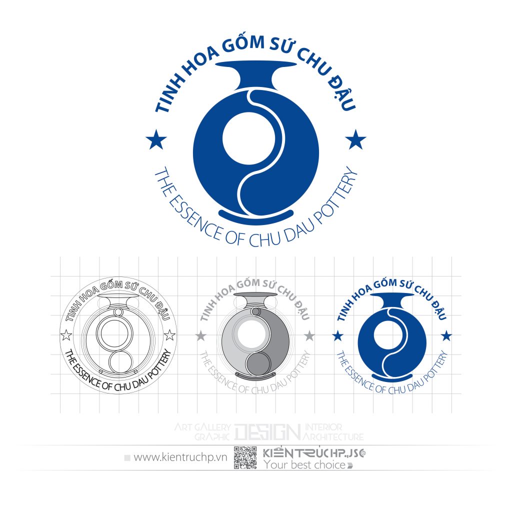 Tạo hình Logo Cty CP Tinh hoa Gốm Sứ Chu Đậu